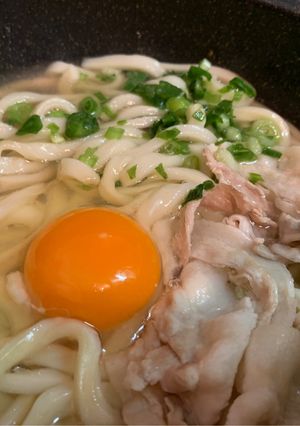 おでん.残り汁(リメイク)鍋焼きうどん-レシピのメイン写真