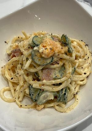牡蠣醤油で作る「和風スパサラ」-レシピのメイン写真