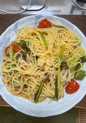 簡単！ズボラ飯！アンチョビーソースパスタ-レシピのメイン写真