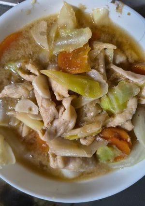 鶏皮味噌煮込み-レシピのメイン写真