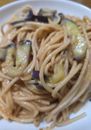 もっちり♪ナスの辛みそ冷やしスパ☆-レシピのメイン写真