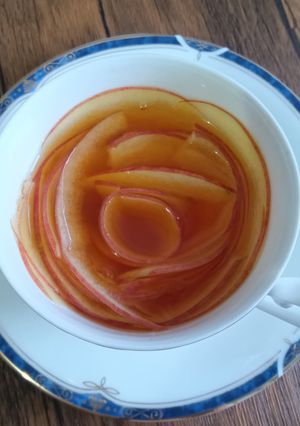 林檎で作る薔薇茶♪-レシピのメイン写真