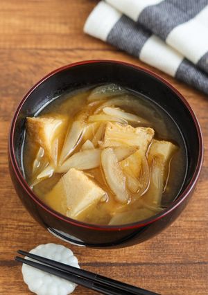 腸活♡厚揚げとごぼうのみそ汁-レシピのメイン写真