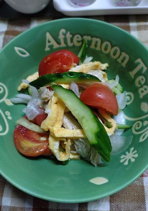 簡単！夏野菜にちょいプラスサラダ-レシピのメイン写真