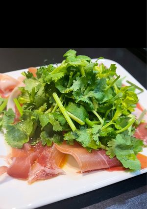 生ハムパクチー-レシピのメイン写真