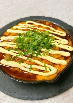 キムチとろろスキレット焼き♪お好み焼き風-レシピのメイン写真