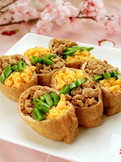 【にたき一番】そぼろのオープンいなり寿司-レシピのメイン写真