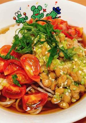 栄養満点！さっぱり納豆そば-レシピのメイン写真
