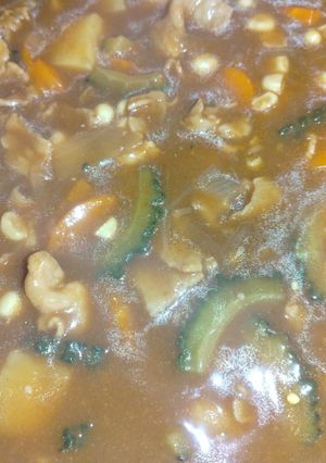 夏野菜のとうもろこしとゴーヤ入りカレー-レシピのメイン写真