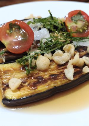 茄子の揚げ浸し天ぷら風味-レシピのメイン写真