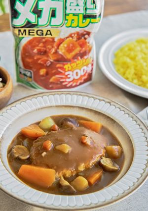 カレー煮込みハンバーグ-レシピのメイン写真