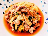 今夜の夕飯☆白菜と豚肉のうま煮♪レンチン