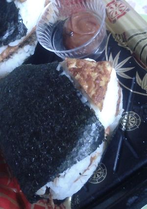 備蓄米で爆弾おにぎりV50〜玉子焼き1-レシピのメイン写真