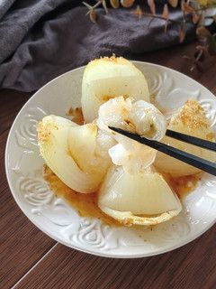 5分副菜☆丸ごと新玉ねぎのレンジ蒸し。-レシピのメイン写真
