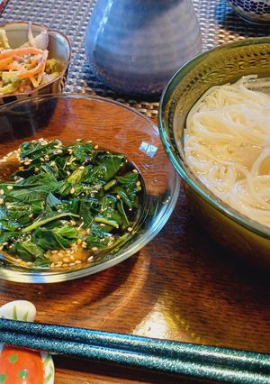 モロヘイヤの素麺つゆ-レシピのメイン写真