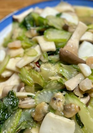 シーフードmixとエリンギでセロリ炒め-レシピのメイン写真