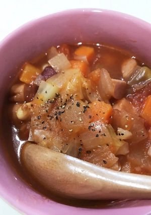 ミネストローネ　離乳食取り分け-レシピのメイン写真