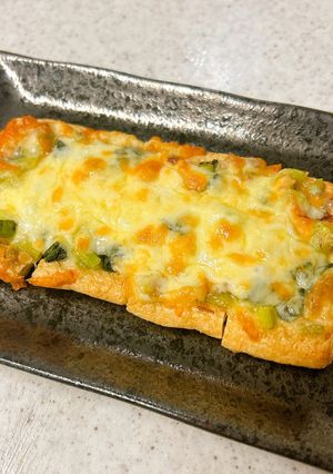 水かけ菜漬けの油揚げチーズ焼き-レシピのメイン写真