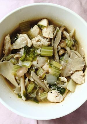 鶏ささみと きのこ セロリの コンソメスープ✩-レシピのメイン写真