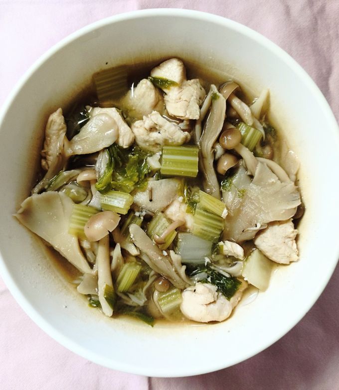 鶏ささみと きのこ セロリの コンソメスープ✩-レシピのメイン写真