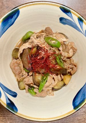 豚こま肉とナスと韓国唐辛子の味噌炒め-レシピのメイン写真