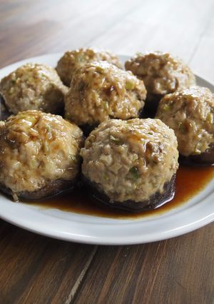 《主菜》しいたけの肉詰め-レシピのメイン写真