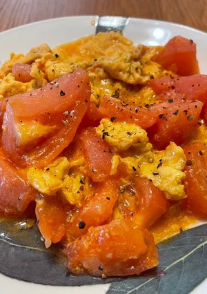 トマトの卵炒め-レシピのメイン写真