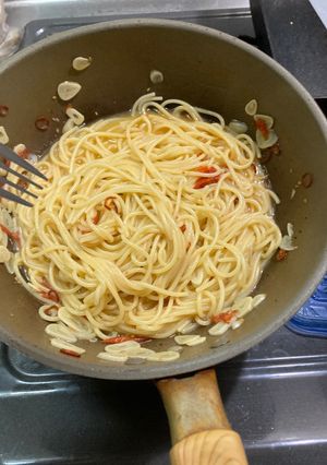 レンジ+ワンパンペペロンチーノ-レシピのメイン写真