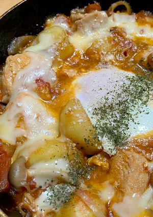 じゃがいもと鶏肉のフレッシュトマト煮込み-レシピのメイン写真