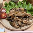 豚バラとなすと玉ねぎの甘酢炒め