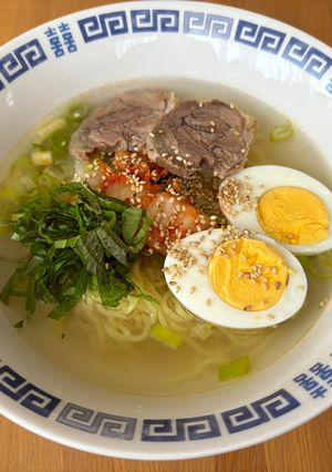ニンニクとネギの塩味スープ！冷しラーメン-レシピのメイン写真