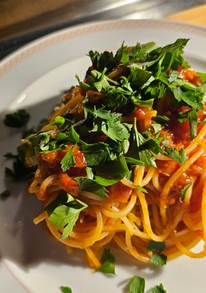 素材の味際立つ、トマトソースパスタ-レシピのメイン写真