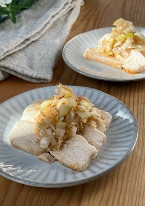 鶏ハムのねぎダレ-レシピのメイン写真