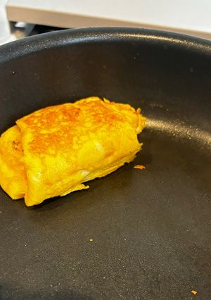 簡単５分！卵一個で！すぼら卵焼き-レシピのメイン写真