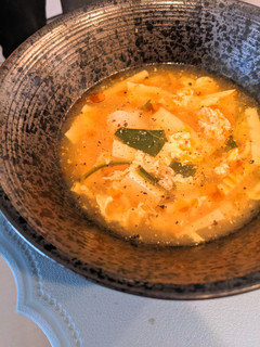 鶏ひき肉の酸辣湯-レシピのメイン写真