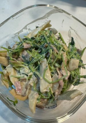 豆苗サラダ-レシピのメイン写真
