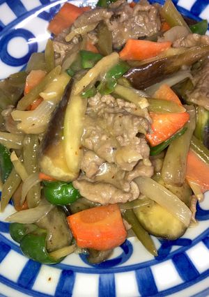 ナスと豚肉の味噌炒め-レシピのメイン写真