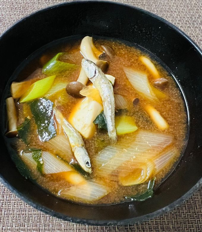 食べる小魚のお味噌汁🐟-レシピのメイン写真