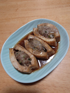 厚揚げの肉詰め-レシピのメイン写真