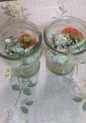 角切り胡瓜のハーフマヨ醤油和えサラダにも-レシピのメイン写真