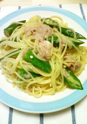 オクラとツナの冷製パスタ-レシピのメイン写真