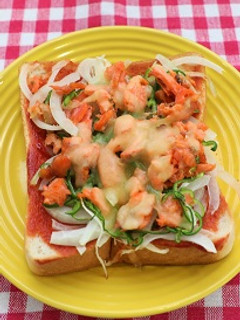 鮭ピザトースト-レシピのメイン写真