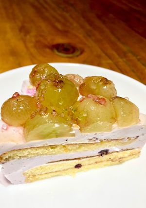 ピオーネとヨーグルトの焼かないケーキ-レシピのメイン写真