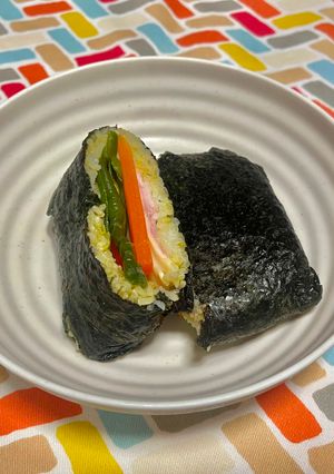 超簡単☆カレー風味の野菜おにぎらず♪♪-レシピのメイン写真