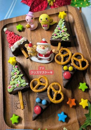 シルベーヌに飾り付けプチクリスマスケーキ-レシピのメイン写真
