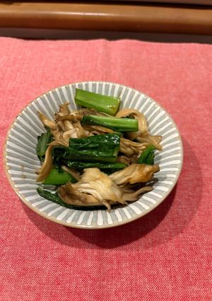 小松菜と舞茸のオイスター炒め-レシピのメイン写真