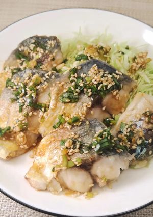 油淋鶏のたれの味！焼きさばのねぎごま甘酢醤油だれ-レシピのメイン写真