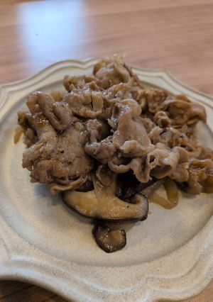 豚しいたけ炒め-レシピのメイン写真