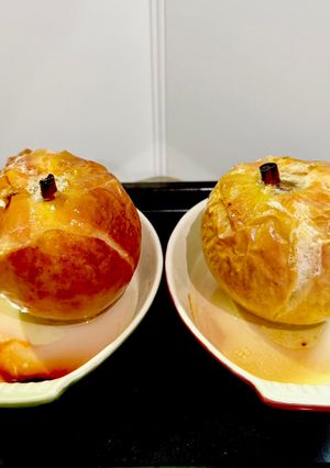 スティックシュガーで簡単!基本の丸ごと焼きリンゴ-レシピのメイン写真
