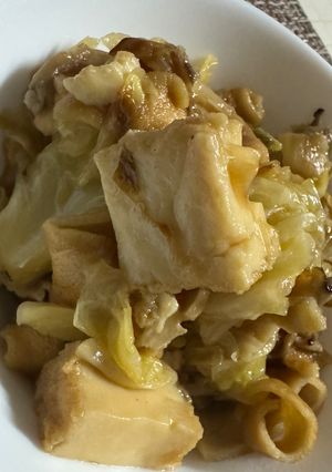 [覚書]キャベツのけんちん煮-レシピのメイン写真